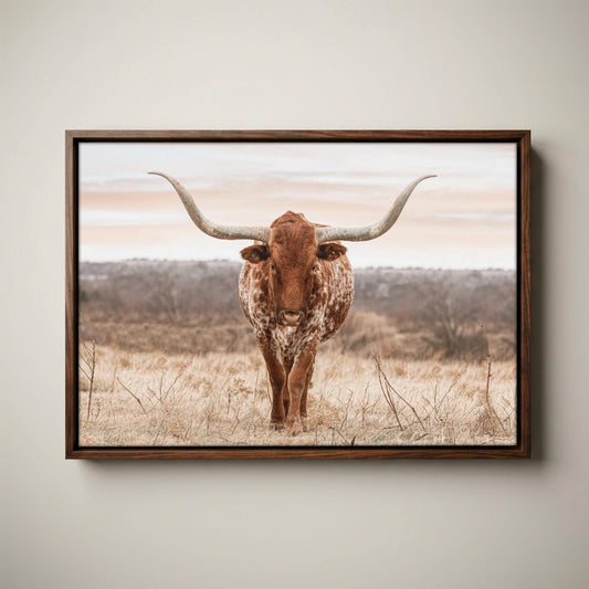Texas Longhorn Wall Art - Large Western Wall Decor