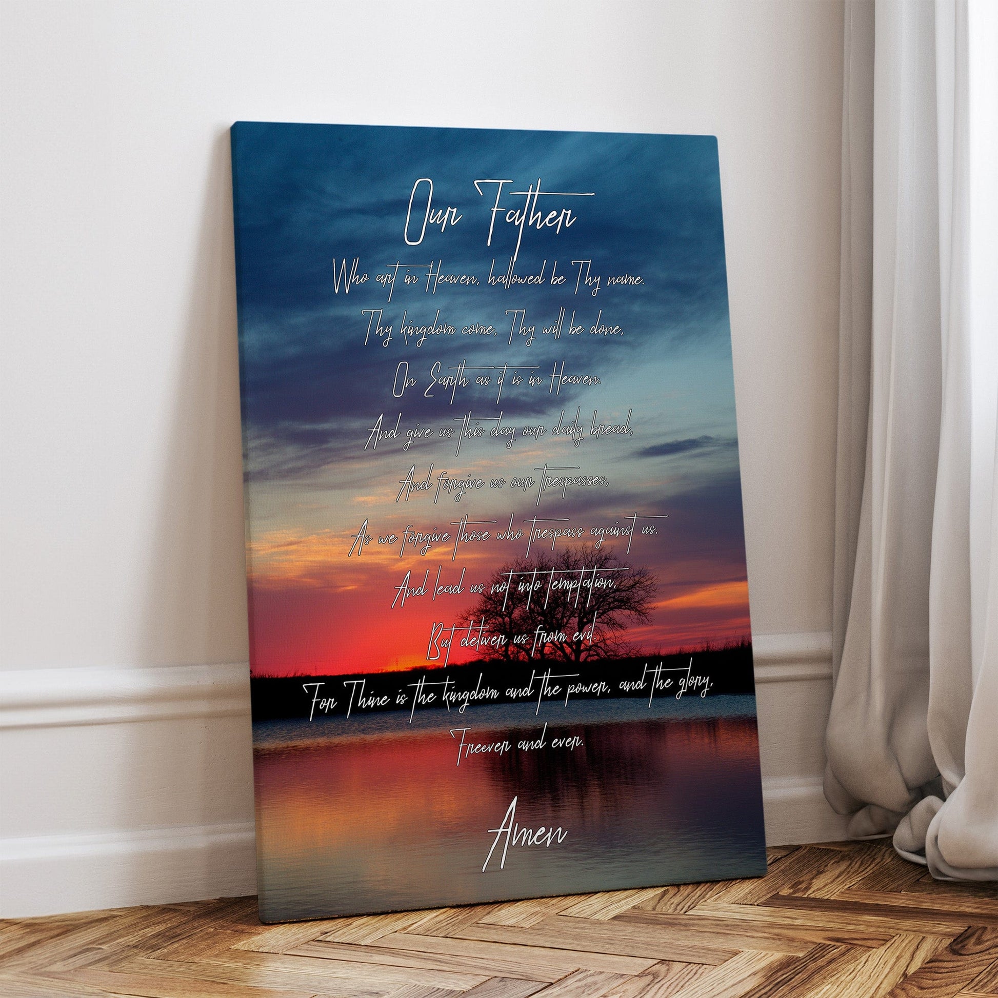 The Lord's Prayer Inspirational Wall Art Canvas-Unframed / 12 x 18 Inches Wall Art Teri James Photography