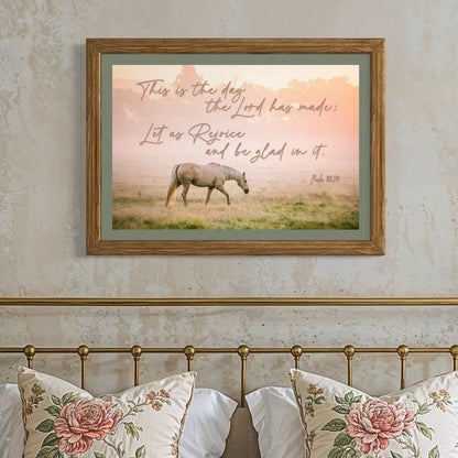 This is the Day the Lord has Made - Horse Wall Art Wall Art Teri James Photography