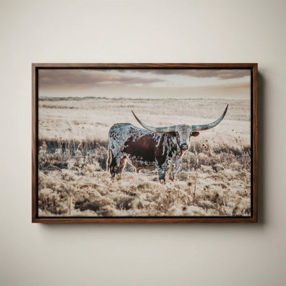 Western Art Longhorn Print – Rustic Western Decor