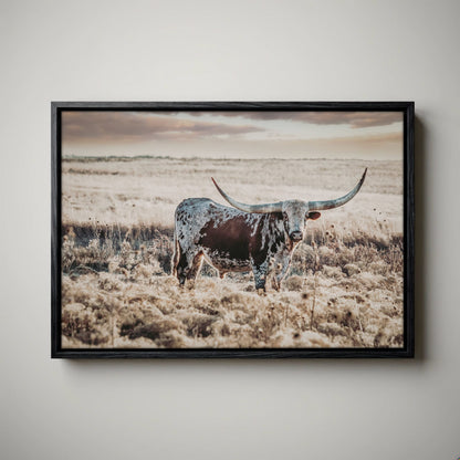 Western Art Longhorn Print – Rustic Western Decor