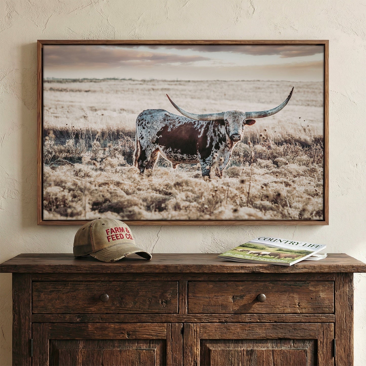 Western Art Longhorn Print Wall Art Teri James Photography