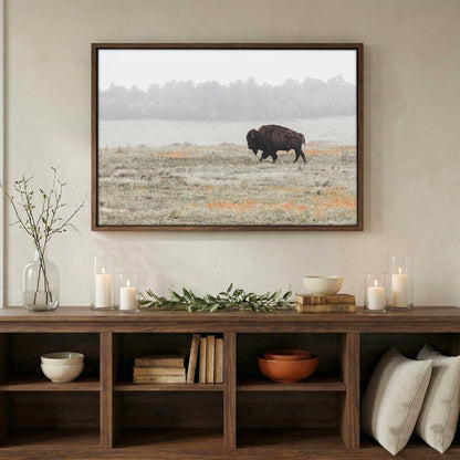 Western Artwork Bison Canvas or Print Wall Art Teri James Photography