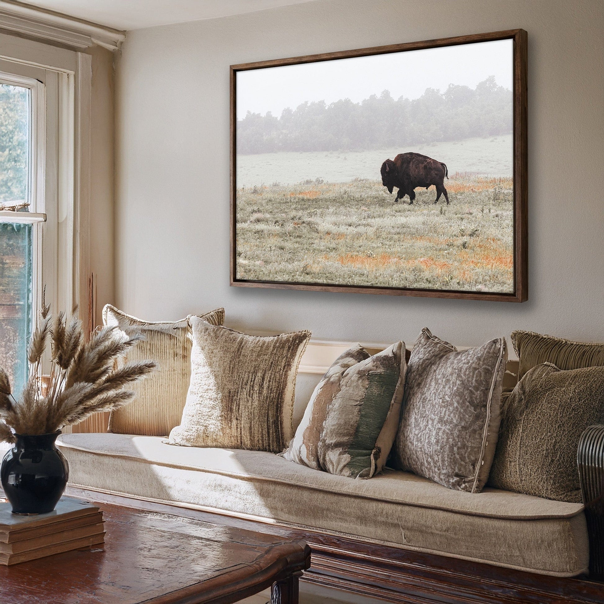 Western Artwork Bison Canvas or Print Wall Art Teri James Photography