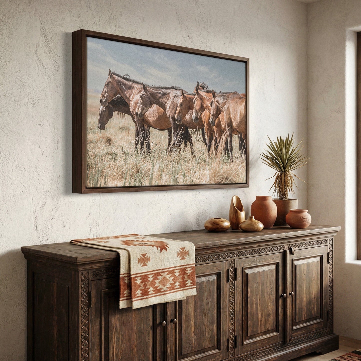 Western Decor Wild Horse Canvas Print Wall Art Teri James Photography