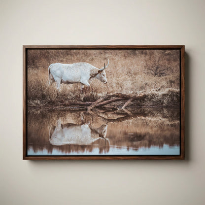 Western Living Room Decor - Longhorn Wall art