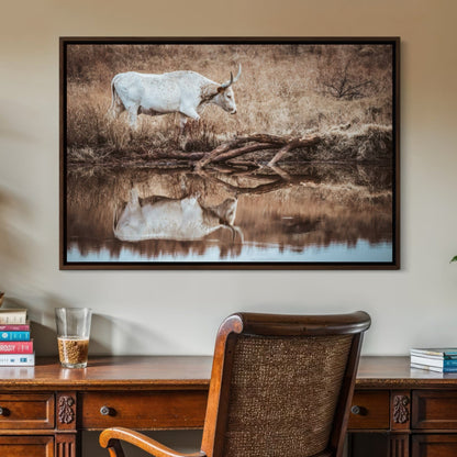 Western Living Room Decor - Longhorn Wall art Wall Art Teri James Photography