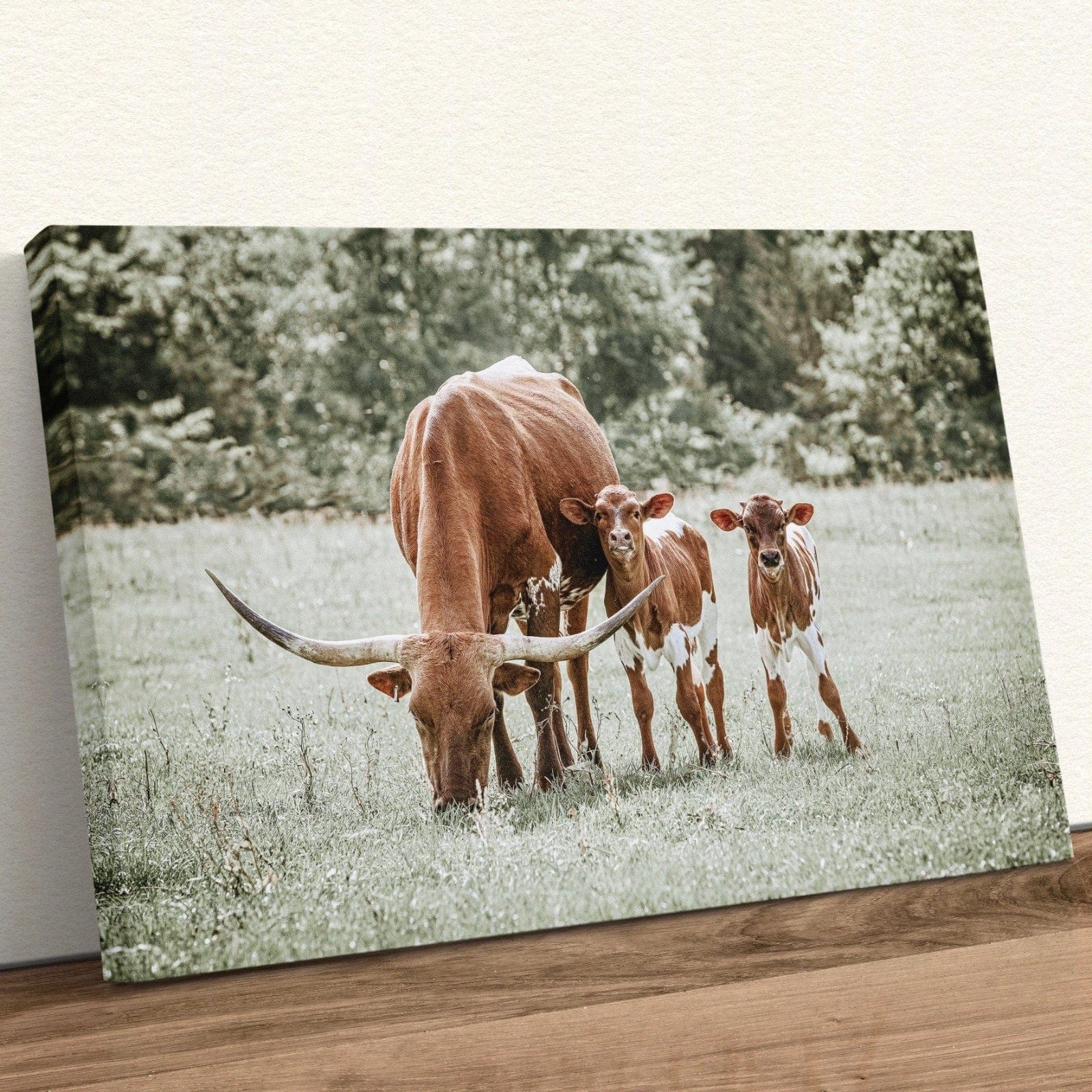 Western Nursery Wall Art for Twins Canvas-Unframed / 12 x 18 Inches Wall Art Teri James Photography