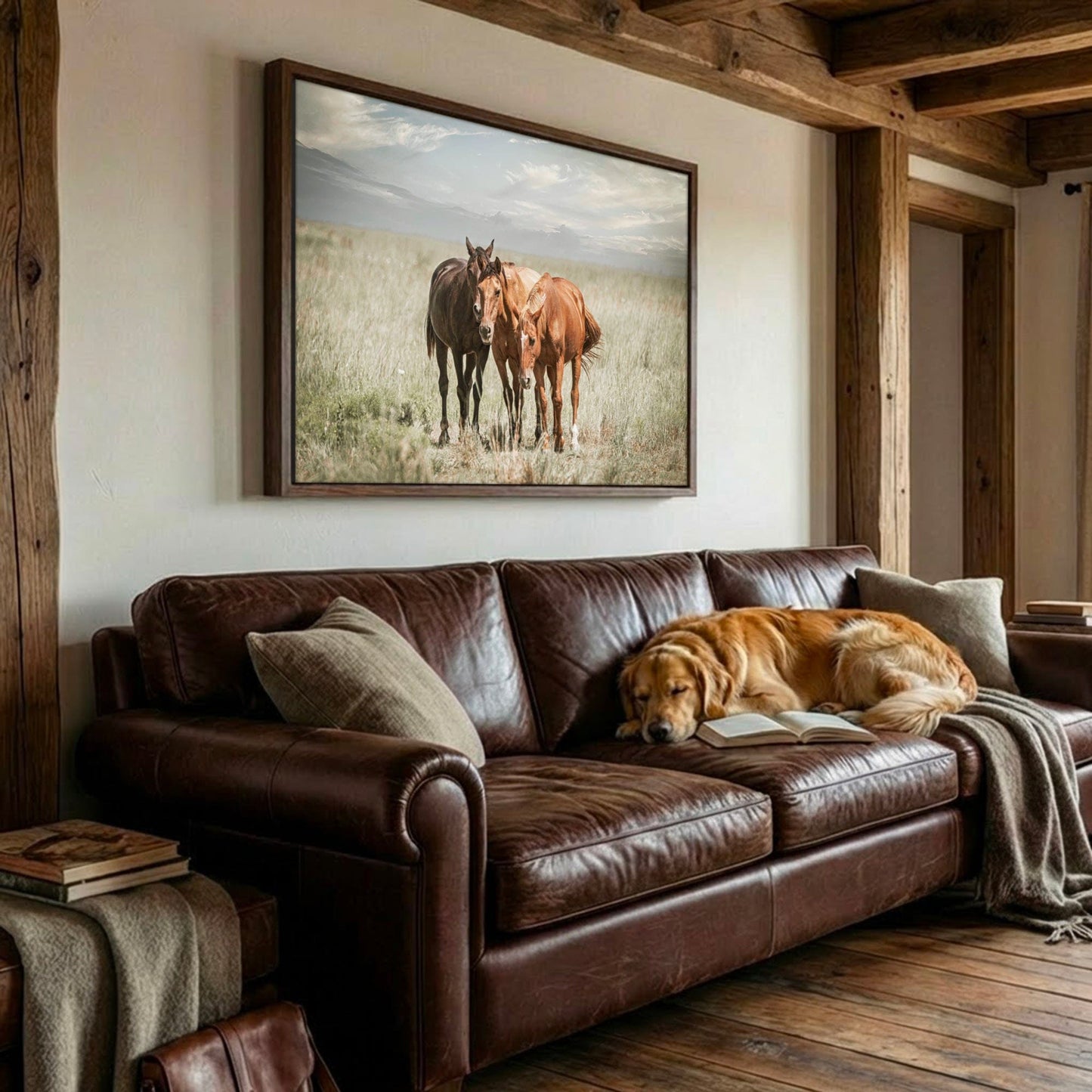 Western Wall Art Featuring Wild Horses Canvas – Rustic Horse Artwork From Osage County Wall Art Teri James Photography