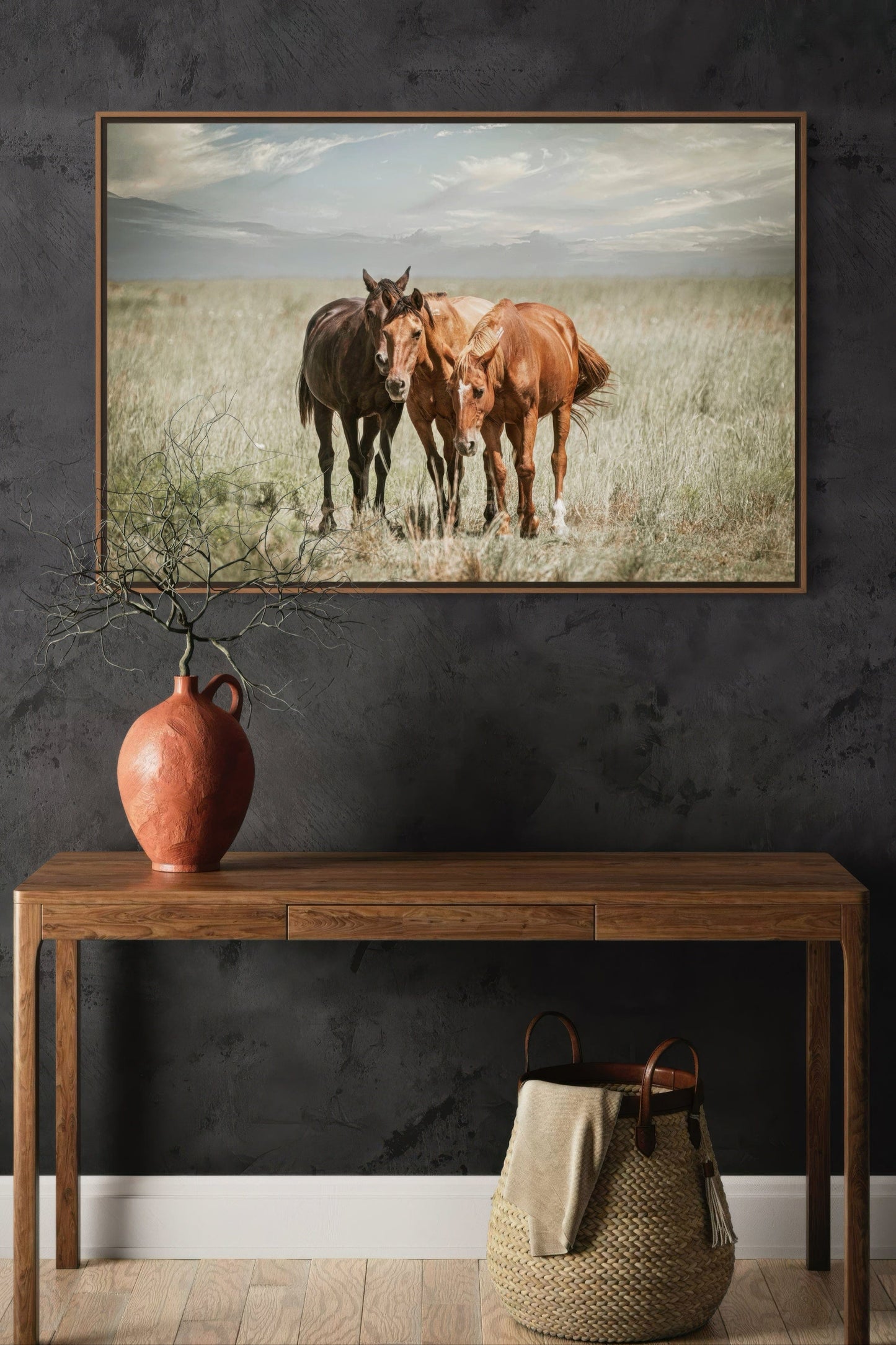 Western Wall Art Wild Horses on the Osage Wall Art Teri James Photography