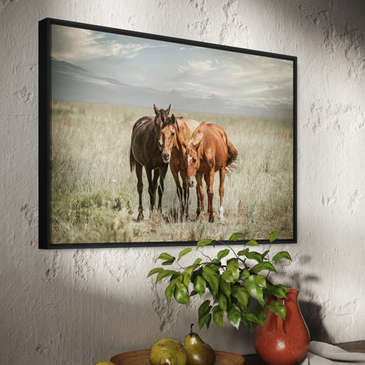 Western Wall Art Wild Horses on the Osage Wall Art Teri James Photography