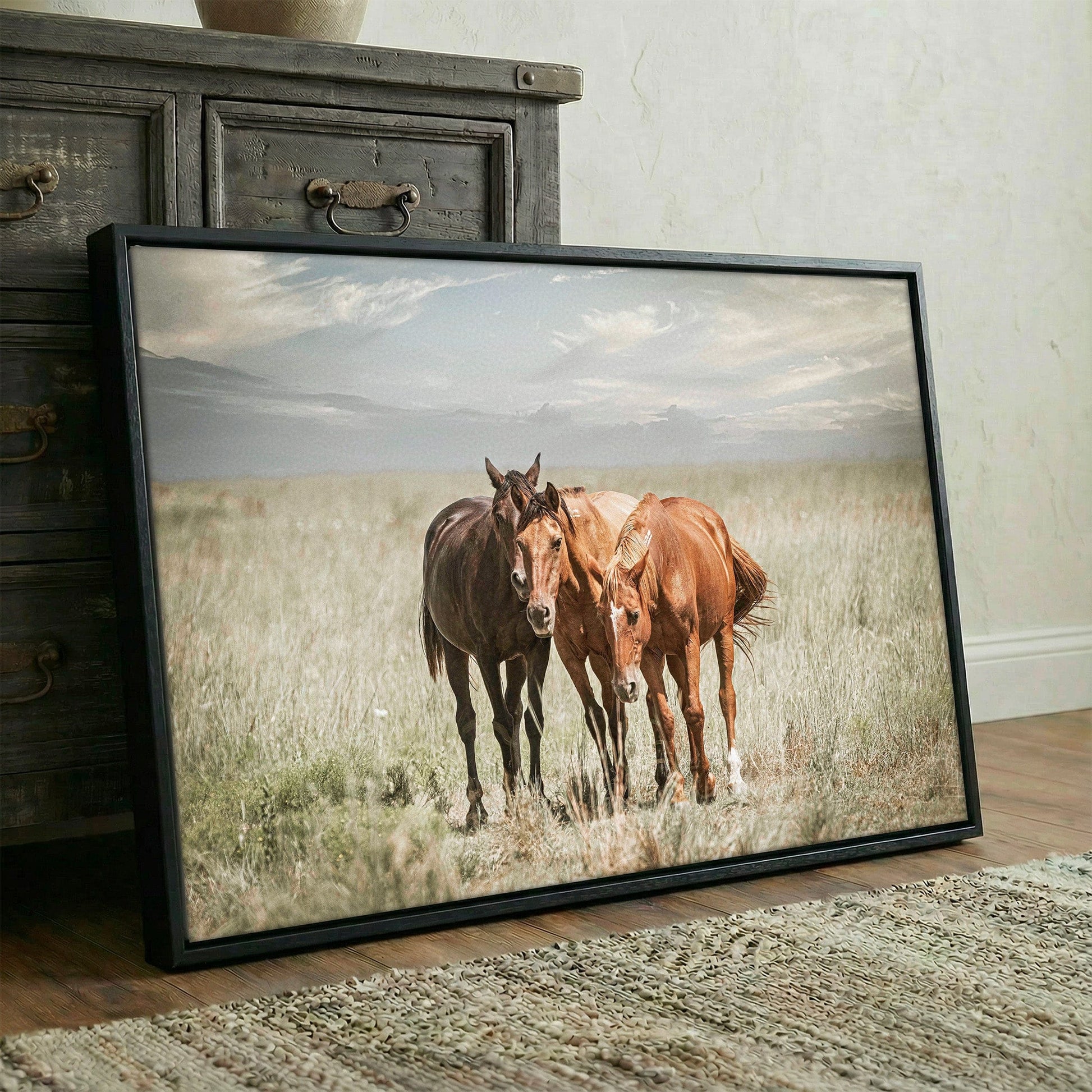 Western Wall Art Wild Horses on the Osage Wall Art Teri James Photography