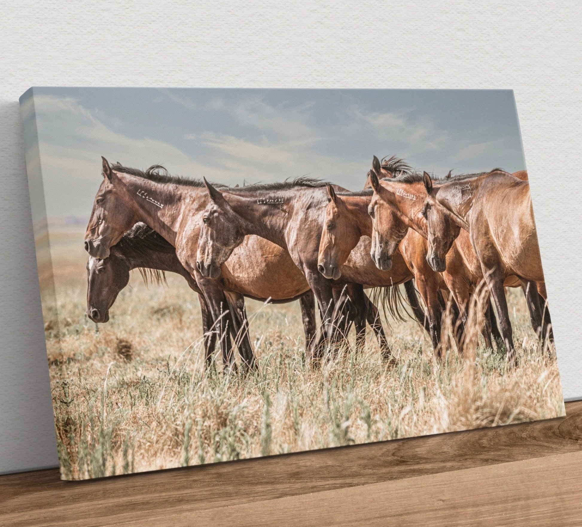 Wild Horses Canvas Print - Western Wall Decor Canvas-Unframed / 12 x 18 Inches Wall Art Teri James Photography