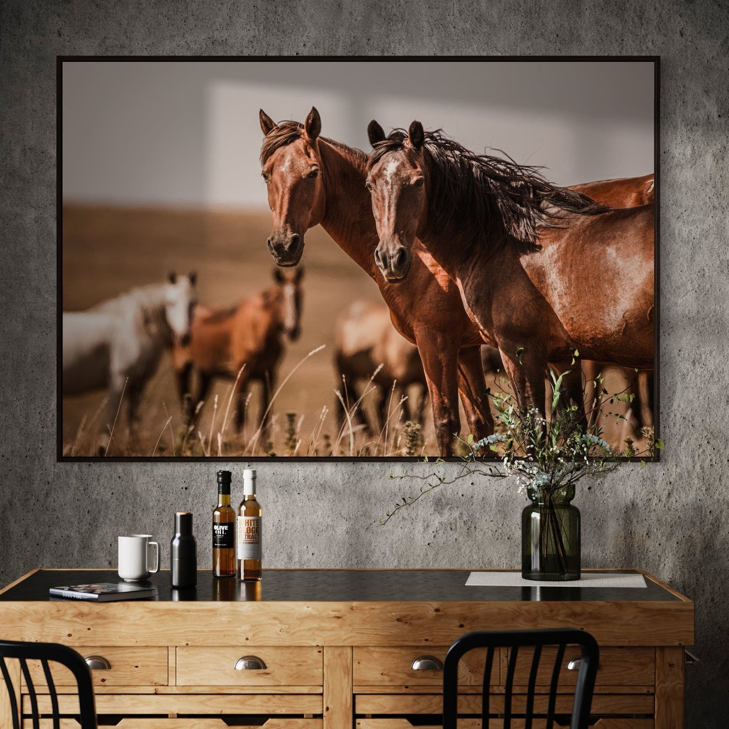 Wild Horses of Osage County Oklahoma Wall Art Teri James Photography
