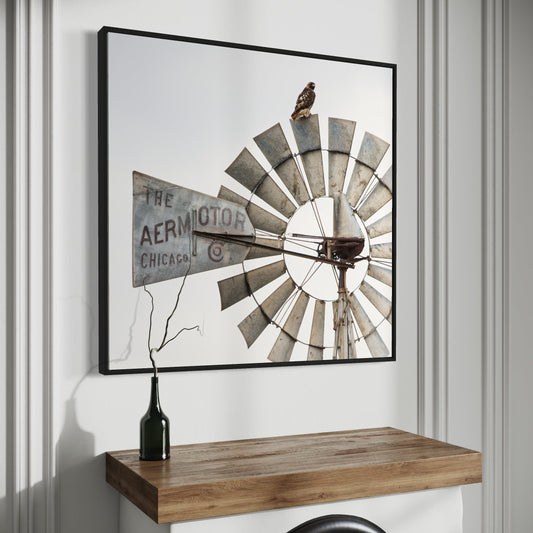 Windmill Wall Decor Modern Farmhouse Art Wall Art Teri James Photography