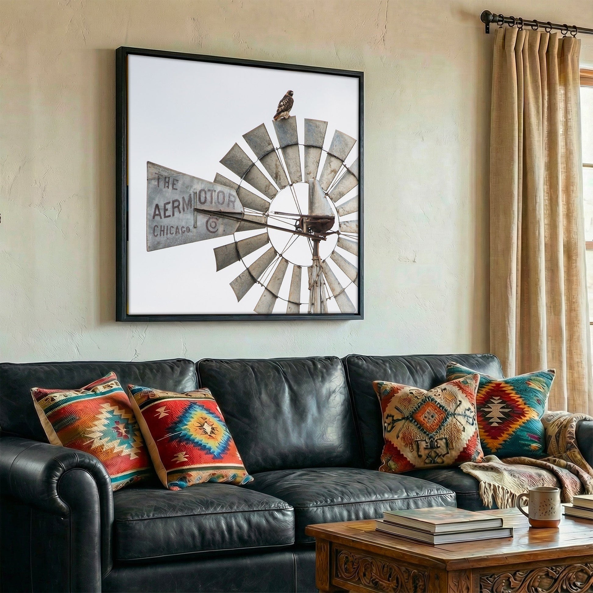 Windmill Wall Decor Modern Farmhouse Art Wall Art Teri James Photography