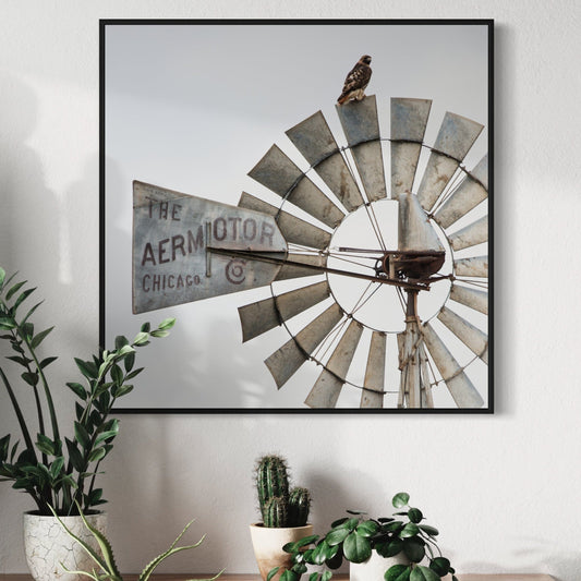 Windmill Wall Decor - Modern Farmhouse Art Wall Art Teri James Photography