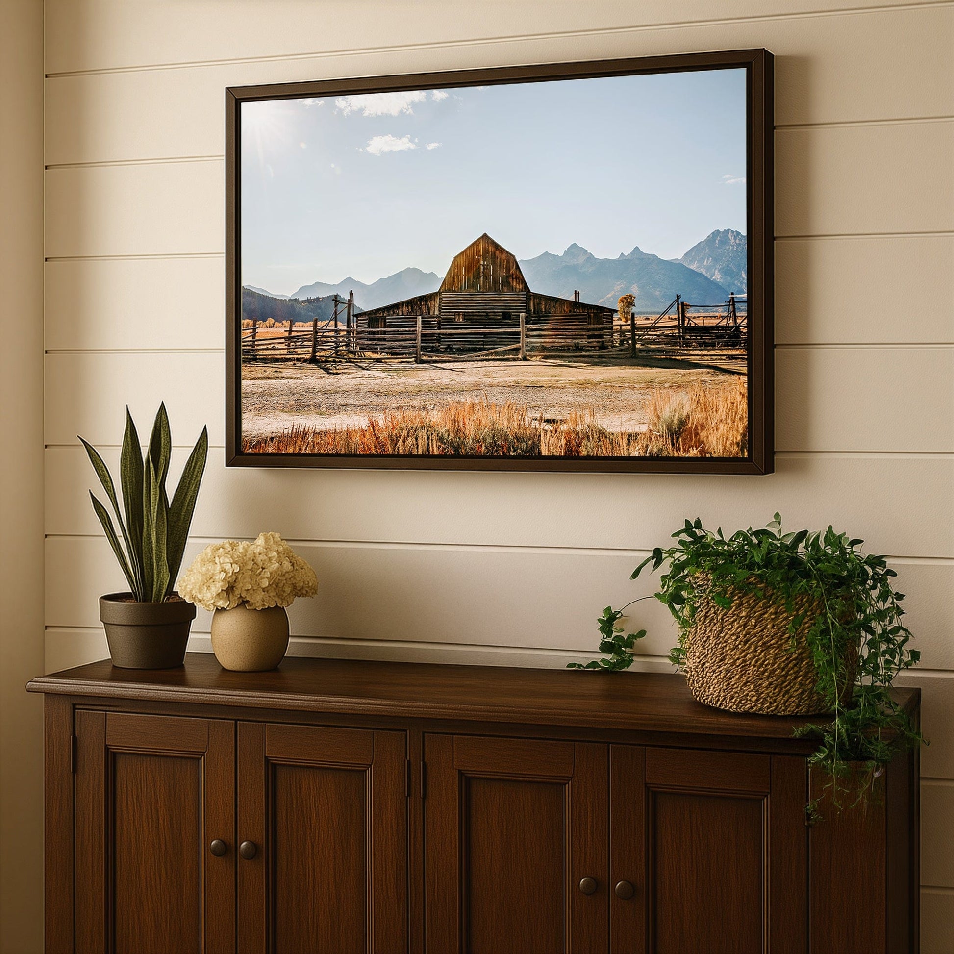 Wyoming Wall Art - Moulton Barn in Grand Tetons Wall Art Teri James Photography