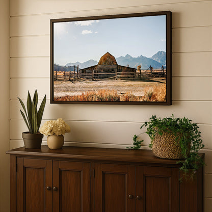 Wyoming Wall Art - Moulton Barn in Grand Tetons Wall Art Teri James Photography