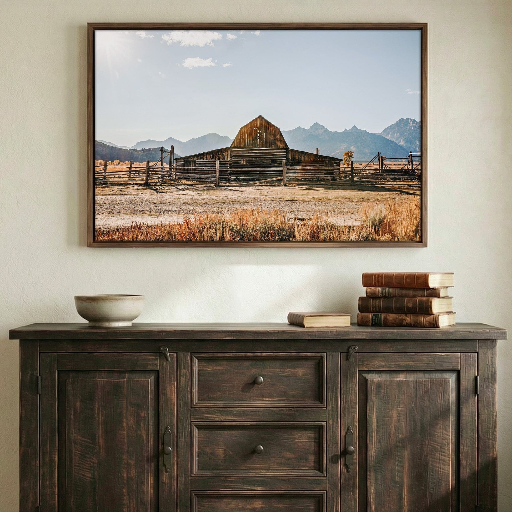 Wyoming Wall Art - Moulton Barn in Grand Tetons Wall Art Teri James Photography