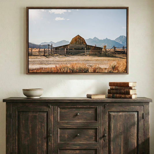 Wyoming Wall Art - Moulton Barn in Grand Tetons Wall Art Teri James Photography