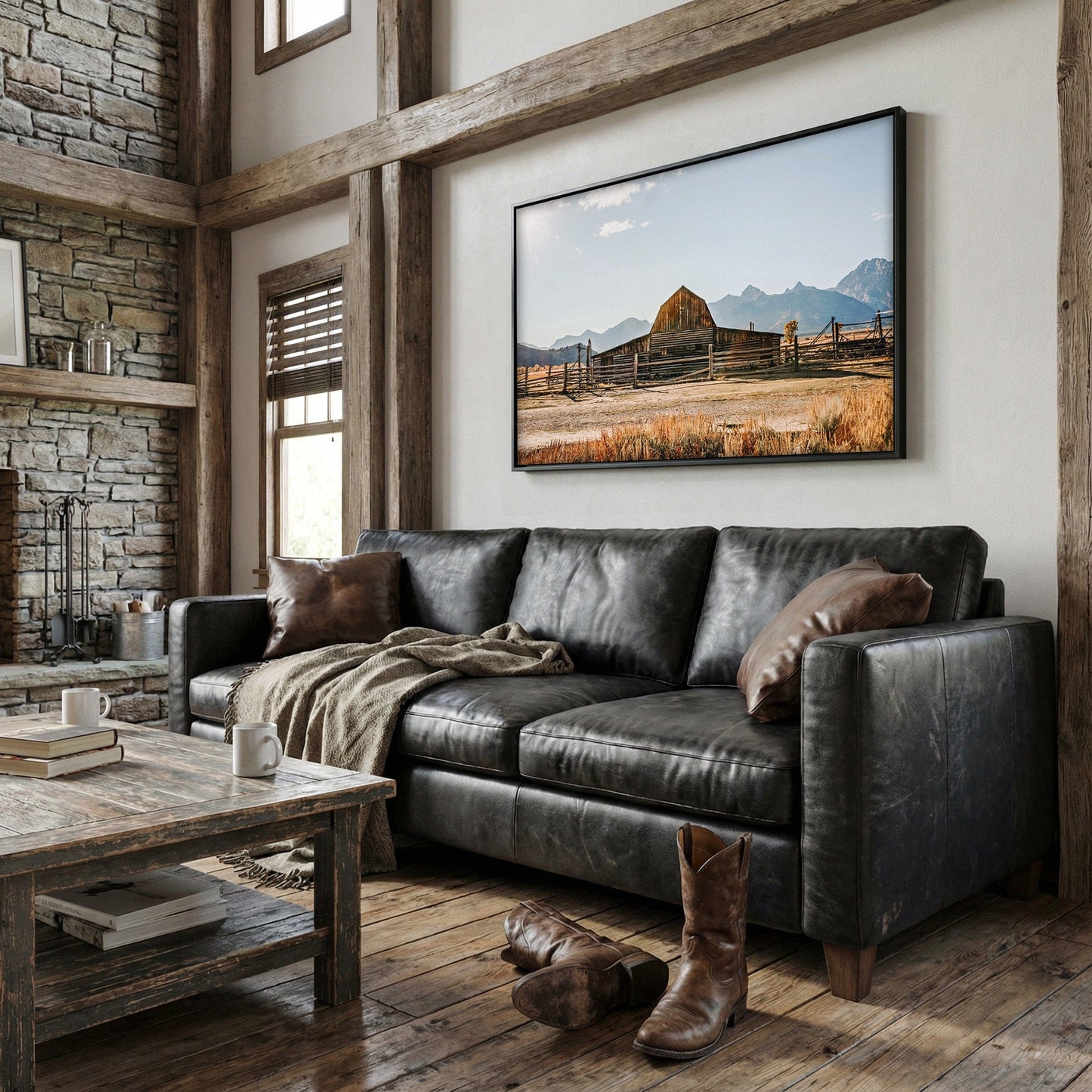 Wyoming Wall Art - Moulton Barn in Grand Tetons Wall Art Teri James Photography