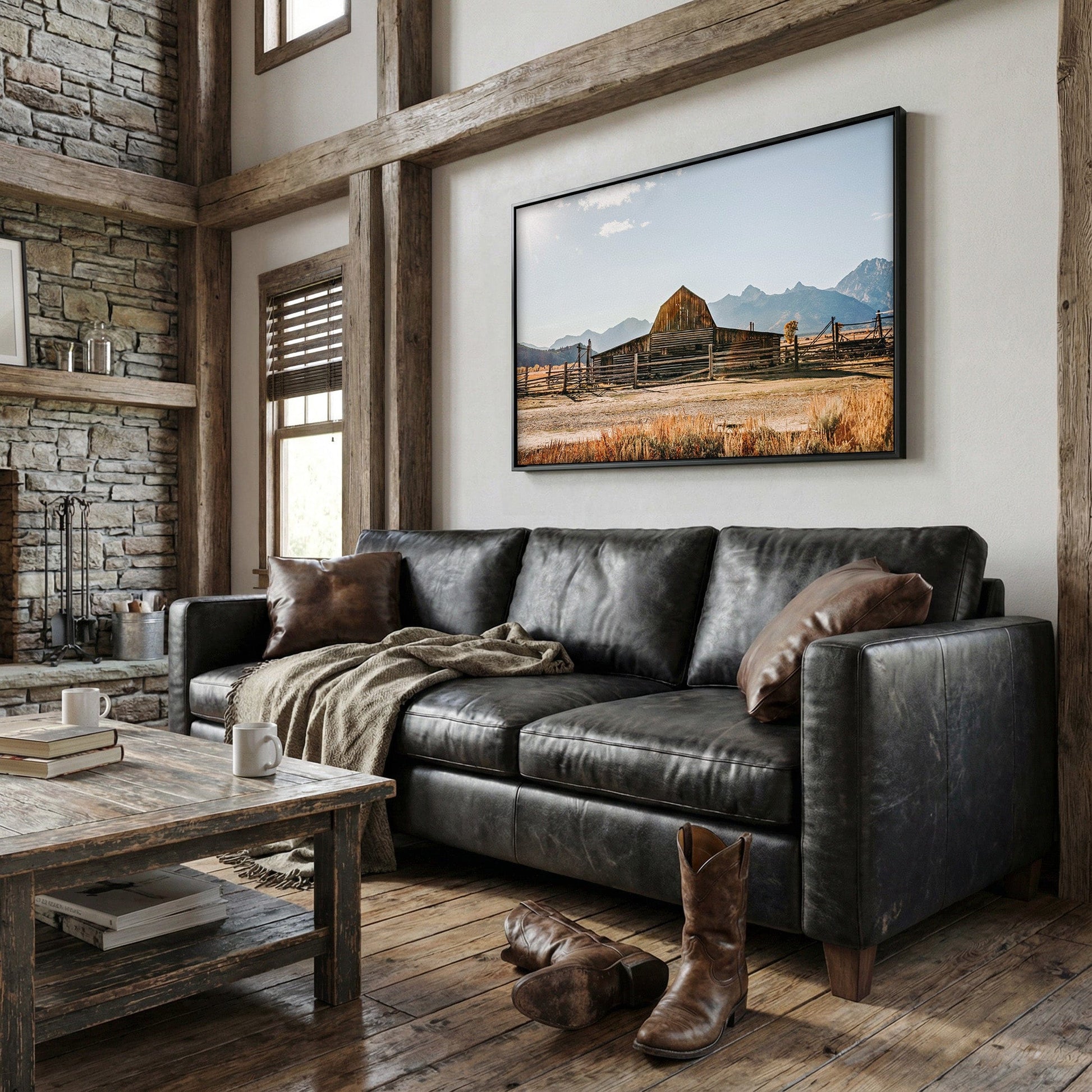 Wyoming Wall Art - Moulton Barn in Grand Tetons Wall Art Teri James Photography