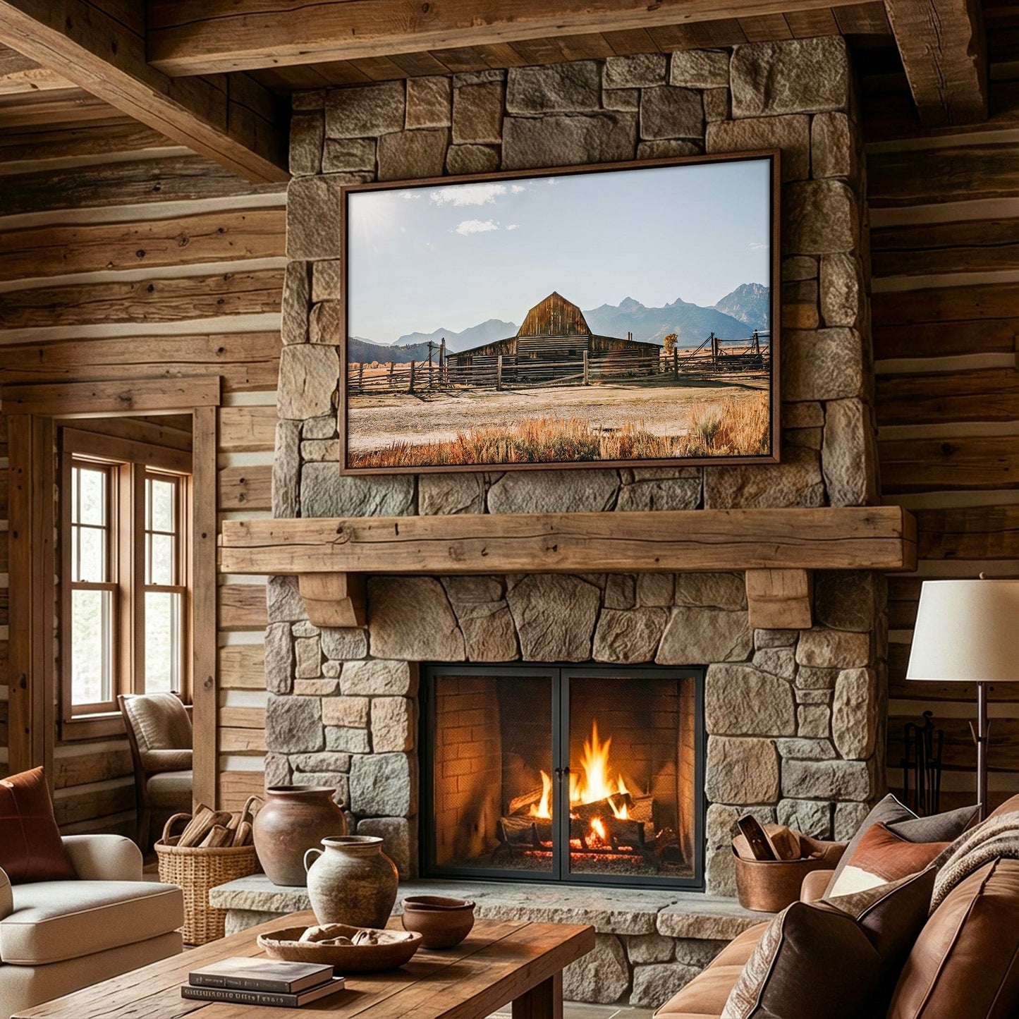 Wyoming Wall Art - Moulton Barn in Grand Tetons Wall Art Teri James Photography