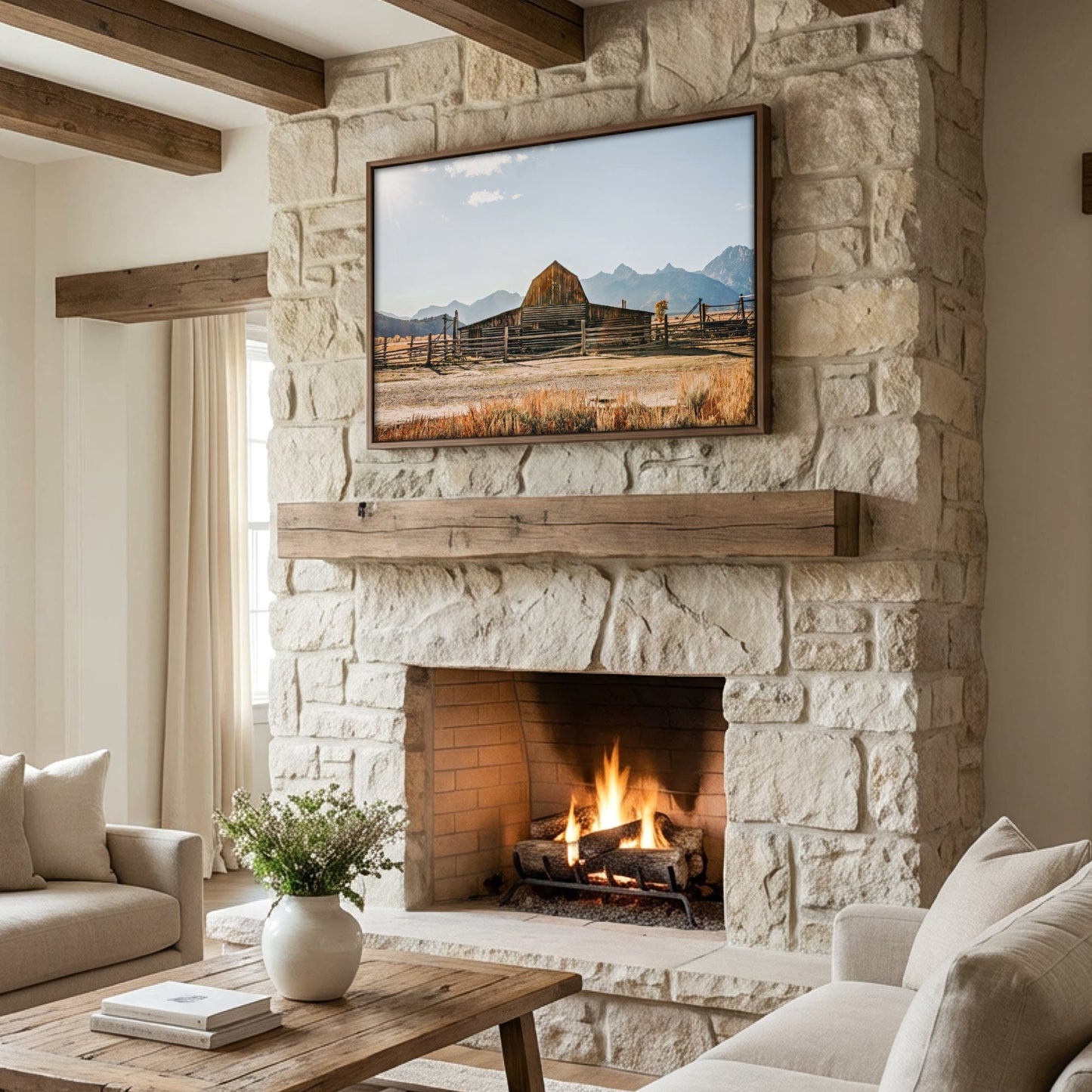 Wyoming Wall Art - Moulton Barn in Grand Tetons Wall Art Teri James Photography