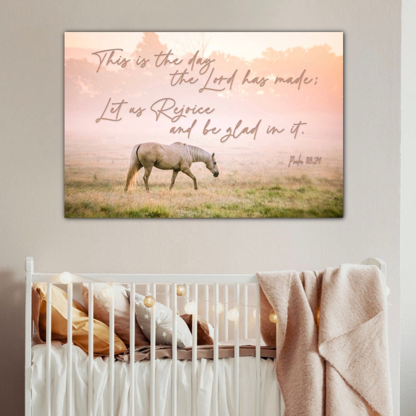 Teri James Photography Wall Art Horse Art - This is the Day the Lord has Made