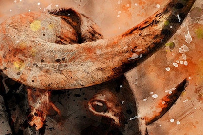 Texas Longhorn Watercolor Art Wall Art Teri James Photography