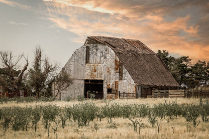 Rustic Old Barn Canvas Print Paper Photo Print / 12 x 18 Inches Wall Art Teri James Photography